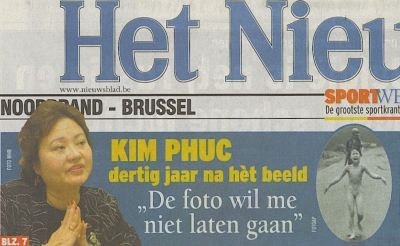 Het Nieuwsblad p 1 (25/9/2003)