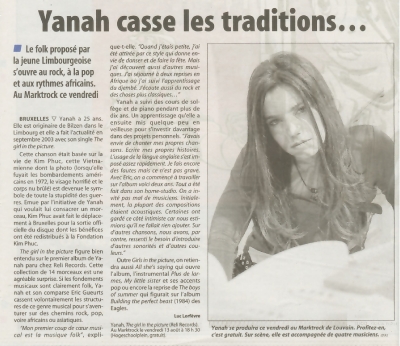 La Derniere Heure (10/8/2004)
